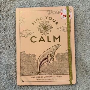 Find Your Calm Workbook - Pink Gold Accent